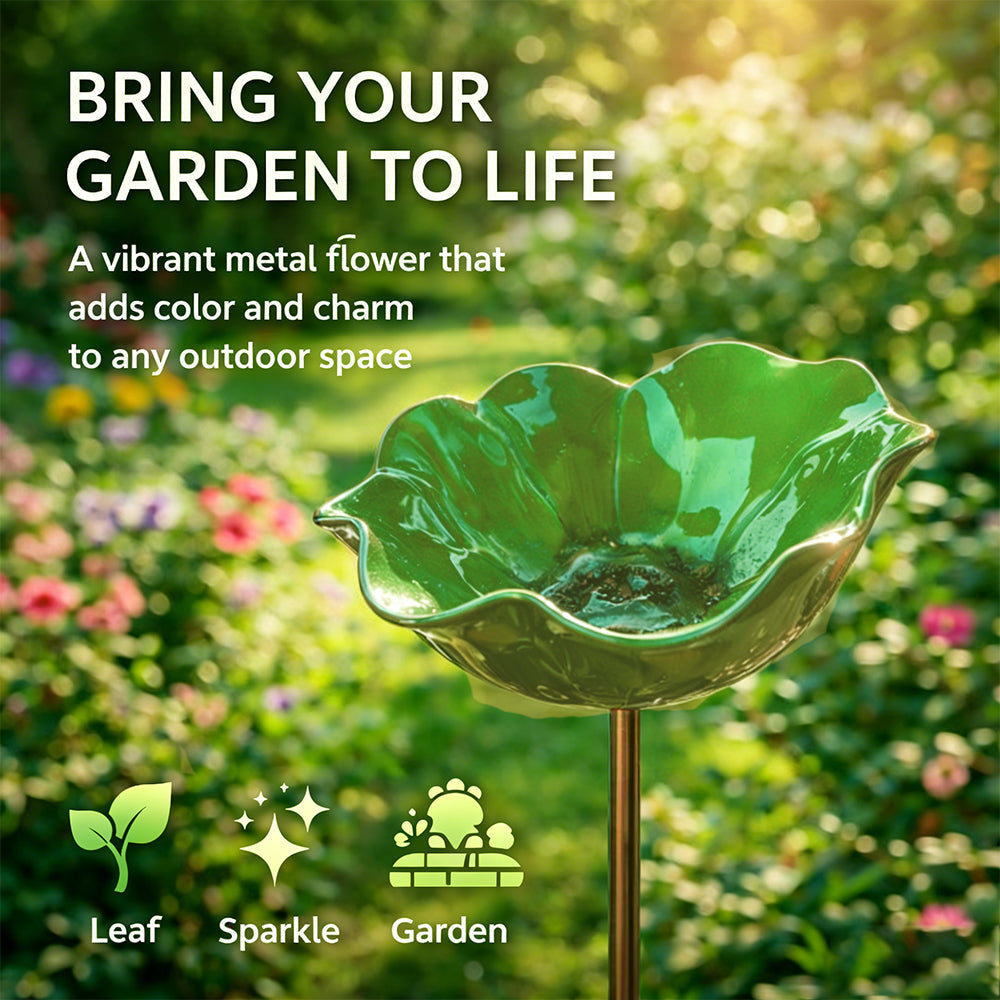 Gardenhome™ 🔥Last Day 55% OFF 🔥 Colorful Metal Flower Stake for Birds, Bees & Butterflies