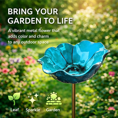 Gardenhome™ 🔥Last Day 55% OFF 🔥 Colorful Metal Flower Stake for Birds, Bees & Butterflies