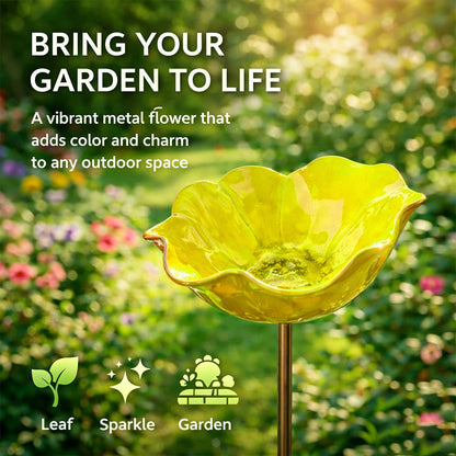 Gardenhome™ 🔥Last Day 55% OFF 🔥 Colorful Metal Flower Stake for Birds, Bees & Butterflies