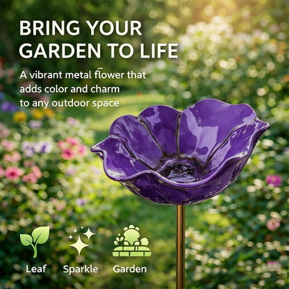 Gardenhome™ 🔥Last Day 55% OFF 🔥 Colorful Metal Flower Stake for Birds, Bees & Butterflies