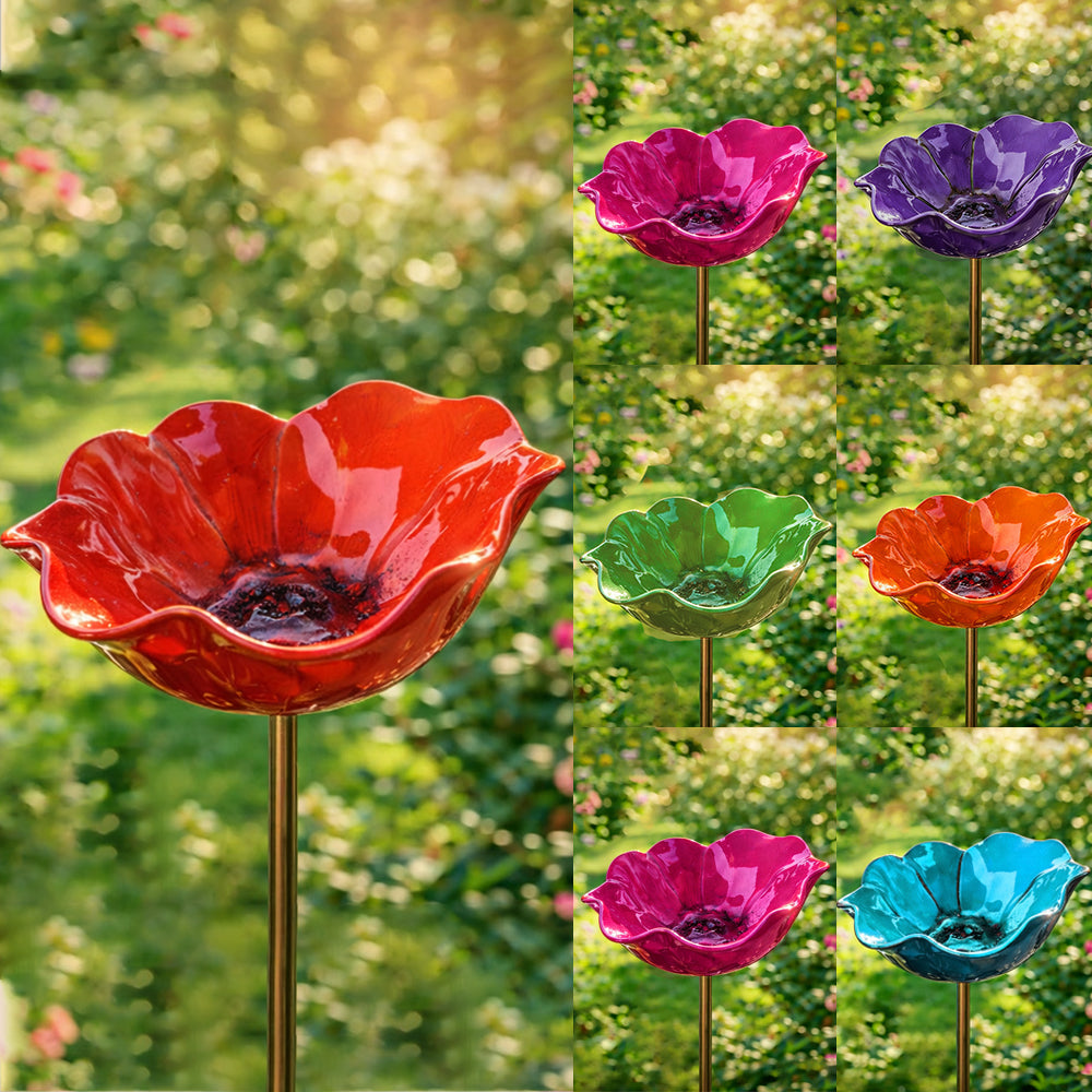 Gardenhome™ 🔥Last Day 55% OFF 🔥 Colorful Metal Flower Stake for Birds, Bees & Butterflies