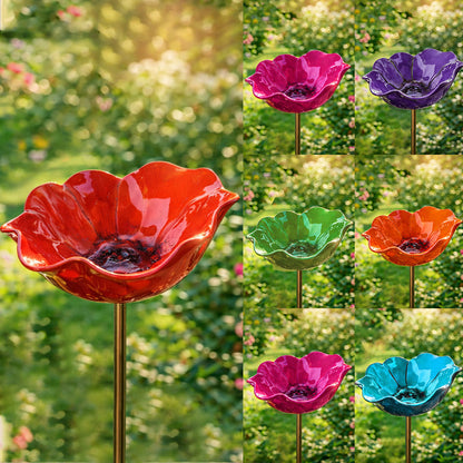 Gardenhome™ 🔥Last Day 55% OFF 🔥 Colorful Metal Flower Stake for Birds, Bees & Butterflies