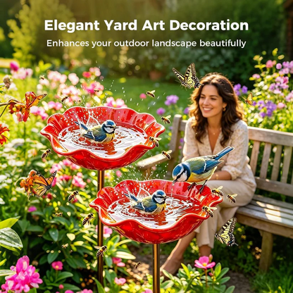 Gardenhome™ 🔥Last Day 55% OFF 🔥 Colorful Metal Flower Stake for Birds, Bees & Butterflies