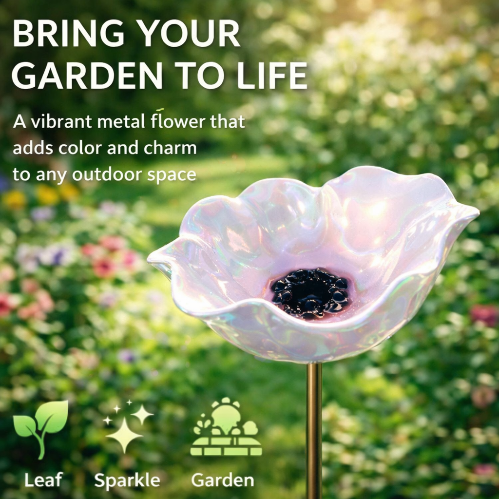 Gardenhome™ 🔥Last Day 55% OFF 🔥 Colorful Metal Flower Stake for Birds, Bees & Butterflies