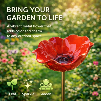 Gardenhome™ 🔥Last Day 55% OFF 🔥 Colorful Metal Flower Stake for Birds, Bees & Butterflies