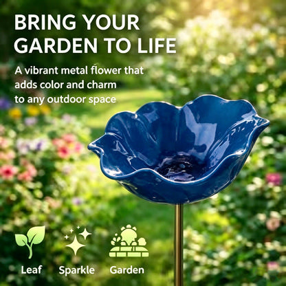 Gardenhome™ 🔥Last Day 55% OFF 🔥 Colorful Metal Flower Stake for Birds, Bees & Butterflies