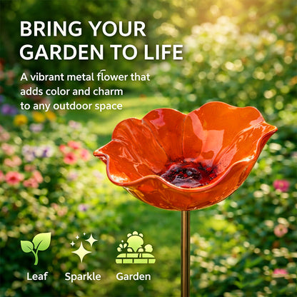 Gardenhome™ 🔥Last Day 55% OFF 🔥 Colorful Metal Flower Stake for Birds, Bees & Butterflies