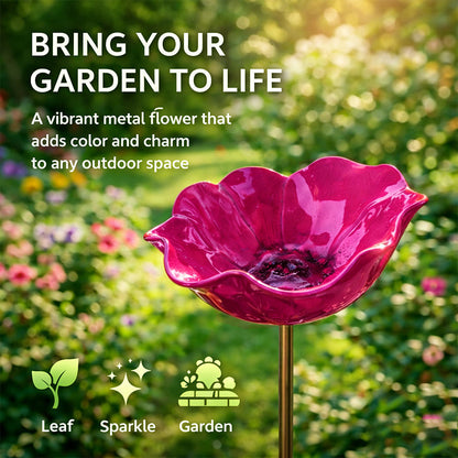 Gardenhome™ 🔥Last Day 55% OFF 🔥 Colorful Metal Flower Stake for Birds, Bees & Butterflies